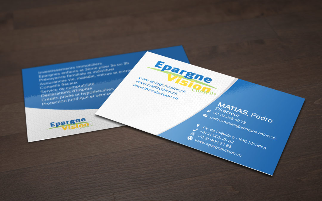 Epargne Vision’s Business cards