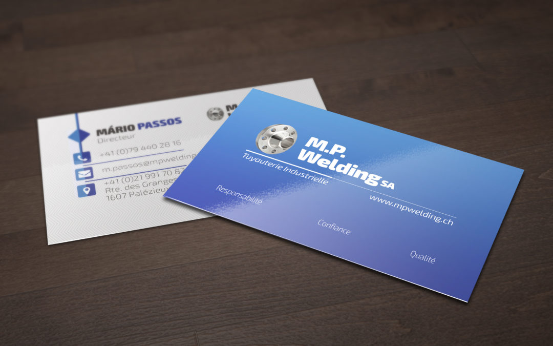 M.P. Welding’s Business cards